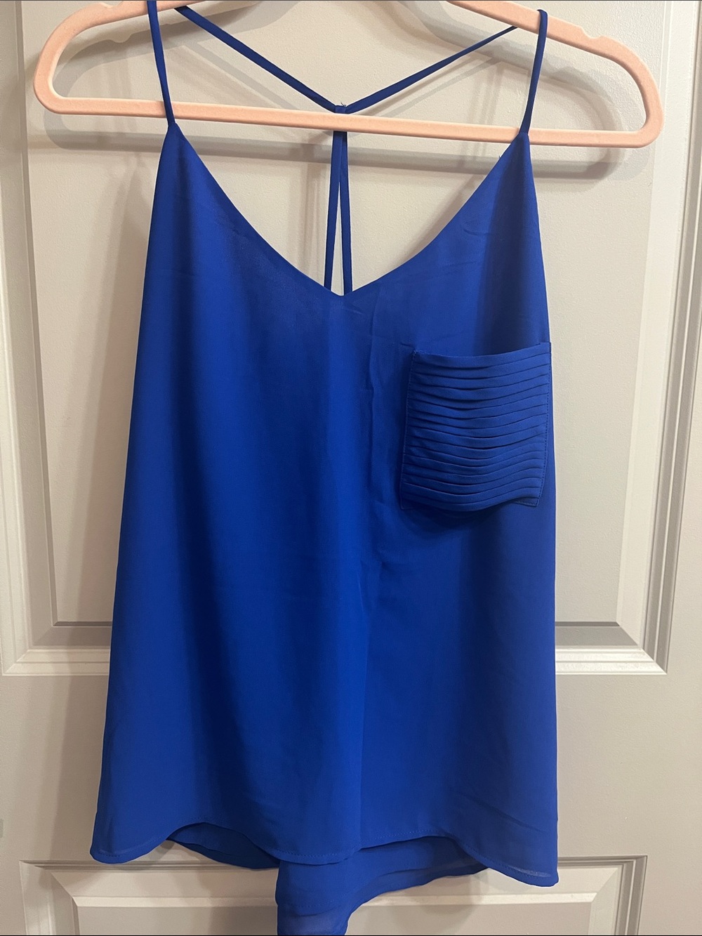 Naked Zebra Royal Blue Spaghetti Strap Camisole